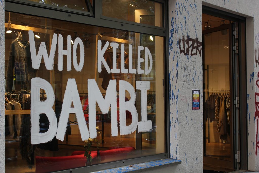 Who Killed Bambi, Sternschanze'de bir butik. İlgimi çekti. Enteresan bir branding!